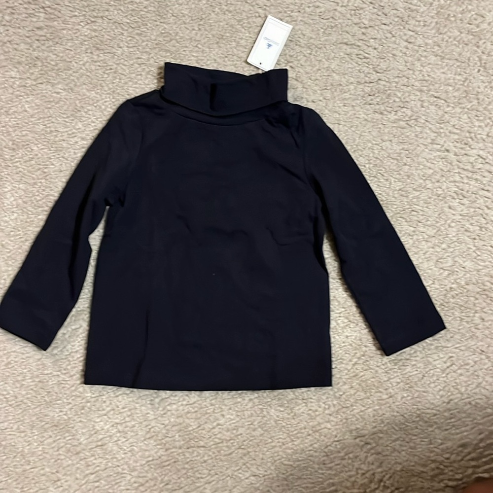 NWT Baby Gap deep true navy blue turtleneck for toddler